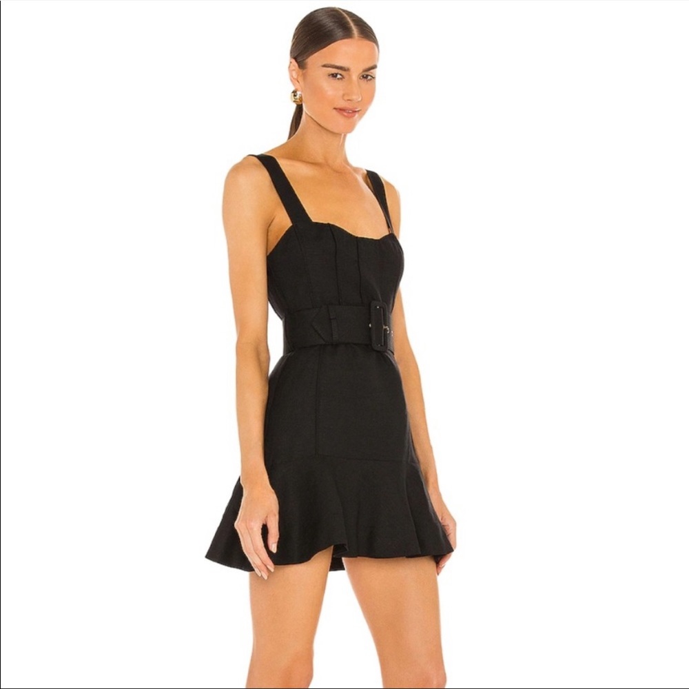 Shona Joy Nicolette Linen Fit and Flare Mini Dress